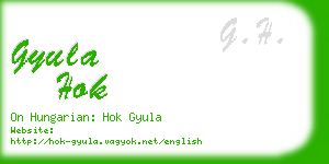 gyula hok business card